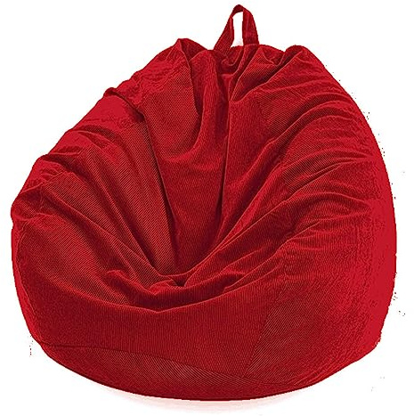 Mateju Sitzsack, Gemütlich Sitzsack Kinder, sitzsack Erwachsene oder als Gaming Bean Bag, Außenbereich Relaxo Sitzsack Geeignet, für Lnnen oder Garten Zum Liegen oder Sitzen (M,Rot)