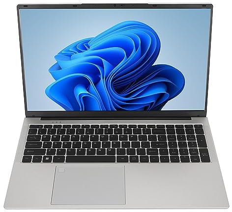 Plyisty 17,3-Zoll-Laptop mit IPS-Bildschirm mit 2K-Auflösung, Tastatur mit Hintergrundbeleuchtung und Großem Trackpad, Wiederaufladbarem 7000-mAh-Akku, LPDDR4 16 GB RAM, 2,4 GHz 5 GHz