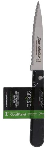 Jean Dubost - Couteau office cranté 9 cm Sense noir
