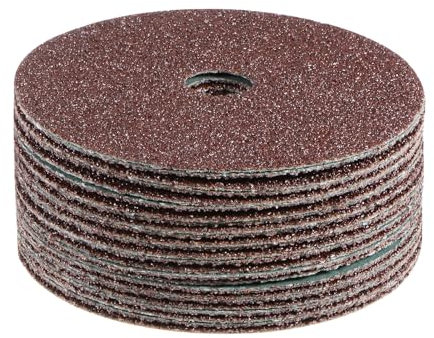 sourcing map 25pcs 36 Grit Aluminum Oxide Resin Fiber Discs 4x5/8 Metal Sanding Grinding Discs for Angle Grinding Machine Polishing and Grinding Metals, Wood, and Fiberglass