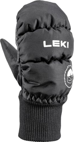 LEKI Kinder Little Eskimo Handschuhe, Black, EU 3