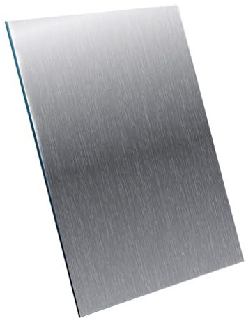 WUDOLI Paneles de Pared 10 Uds. Placa de Aluminio 5052 Hoja Plana de Aluminio 40mm x 40mm x 1mm Efecto de protección Chapa estriada