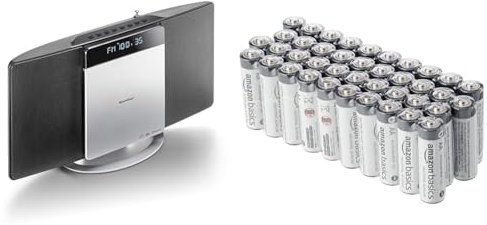 Karcher MC 6580D Kompaktanlage mit CD Player & Amazon Basics AA Industrie Alkalibatterien, 40 Stück