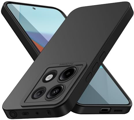 Tenphone Coque pour Xiaomi Redmi Note 13 Pro 5G (Pas pour 4G), Housse Etui de Protection Silicone Souple,Cover Antichoc avec Protege de Camera,Compatible avec TPU (Noir, Note 13 Pro 5G)