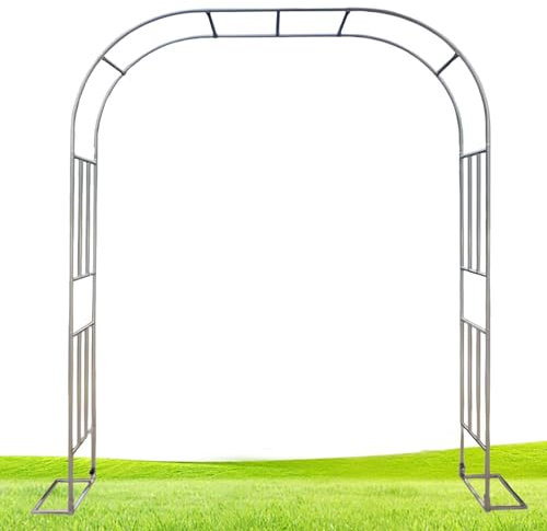 Gartenbogen (Edelstahl) Für Kletterpflanzen - Robuste Pergola Spalier - 240cm Großer Rosenbogen Für Zeremonie(Size:200x240x40CM)