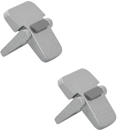 Suchoow 2PCS Portable Keyboard Riser,Invisible Mini Laptop Stand,Self-Adhesive Mini Laptop Stand,Computer Keyboard Stand with Anti-slip Silicone,Foldable Holder for Laptops,Tablets,Keyboards (Silver)