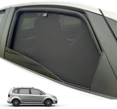 XTRM-CAR Sonnenschutz Blenden für VW Touran I (2012-2019) ideal angepasst, Höhste Qualität UV-Schutz und Hitzereduktion (Komplettes Set)