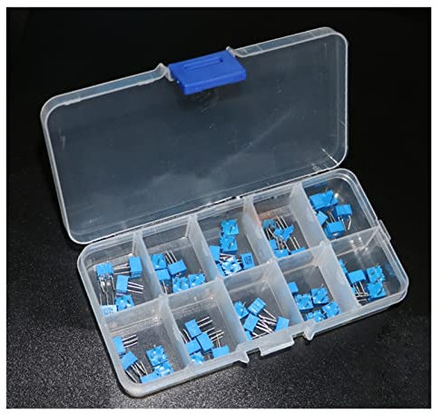 50 teile/los 100-1M 3362 Potentiometer Assorted Kit Set 13 Werte 3362 W Variable Widerstand Replacement resistor