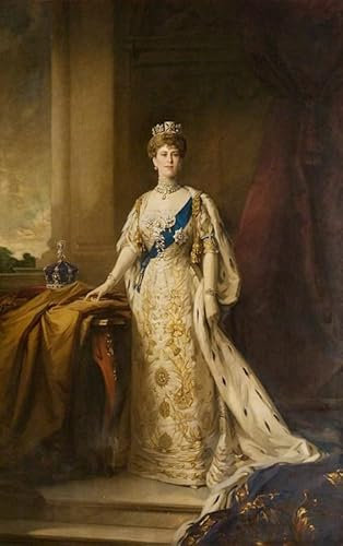 PSVDCTOO Gefeiert Wandbilder Kunst Poster Poster Wandbild Mary of teck queen consort von könig george v von samuel henry william llewellyn Vintage Wandbild für Heimdekoration 60x90cm