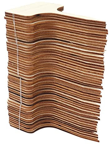 Étiquette de Plante en Forme de T, Signe de Plante en Bois, Accessoires de Conteneur de Plante, Graine en Pot, Outil de Fleur à Base de Plantes pour le Jardin 50 Pièces