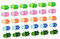 Wilsonzin 30 pcs Mini Tortue Resine Miniature Animaux Marins Mini Tortues d'animaux pour Fête d'animaux de l'Océan Jardin Micro Paysage Décorations de Fête d'anniversaire (6 Couleurs)