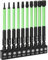 Hakkin 10 Stück Hex Bits Set Lang 100 mm Sechskant Bit Set Bitsatz für Akkuschrauber 1/4 Hexagon Innensechskant Sechskant Schraubendreher Bit Set für Schlagschrauber (H1,5/2/2,5/3/3,5/4/5/6/7/8)