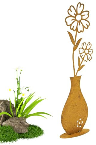 Wrought Iron Wall Decor - Metal Garden Decor Wall Sculptures - Wall Statue, Metal Garden Art, Wrought Iron Wall Art for Terrace Or Garden