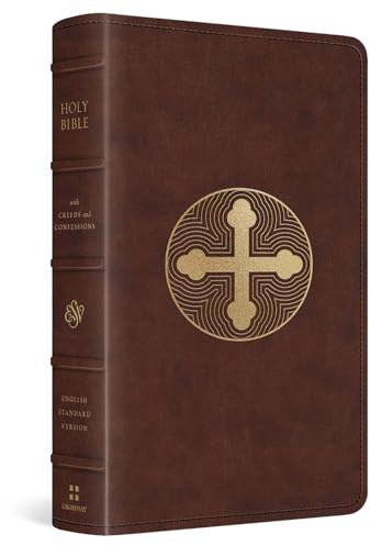 ESV Bible with Creeds and Confessions (TruTone, Brown, Cross Trefoil Design)