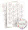 Weihnachtssticker selbst gestalten – 40 personalisierte Aufkleber - Stickerbögen – rund, Ø 5 cm – Weihnachtsetiketten als Geschenkaufkleber – Sticker mit Namen - Kranz - Motiv 9