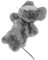 BESTonZON Tierhandpuppe Marionette Schildkröte Dinosaurier Hund Tragen Ausgestopft Tiere Ratte Spielzeuge Puppentrage Kinderspielzeug Spielzeug Kauspielzeug Plüsch Grey