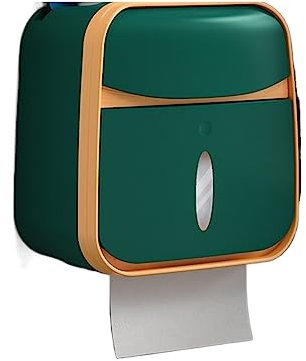 Toilet Paper Holders,Toilet Storage Paper Holder Tissue Box Bathroom Wall Shelf Mobile Phone Holder Rack Organizer With Storage Roll Box Toilet Paper Holder Stand(Dark green)