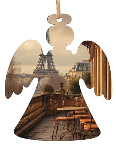 Paris Eiffelturm Holz Christbaumschmuck