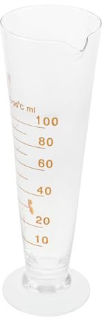 SOLUSTRE Vaso Medidor de Vidrio Triangular Copa Graduada de Medición para Experimentos Químicos y Uso