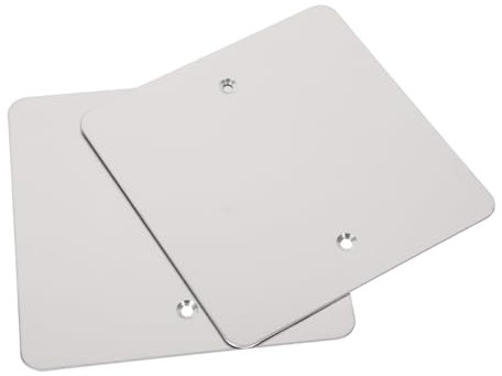 OSALADI 2piezas Cubierta De Salida De Acero Inoxidable Placa Ciega Para Caja Eléctrica Tapa Decorativa Para Techo Y Pared Resistente Altas Temperaturas Y Fácil Instalación