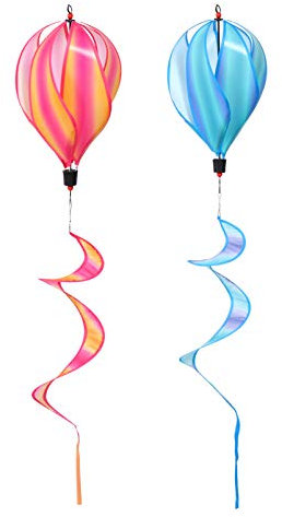 Toyvian 2 Stk Heißluft ballon Windst reifen Ballonwind Heißluftballon-Windmühlen-Anhänger Ballonständer Tank luftballons partyknaller dekorative Windsäcke Windmühlen-Ornamente Stoff