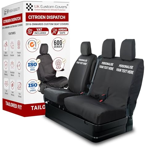 Seat Covers to fit Citroen Dispatch 2016 On Front Set