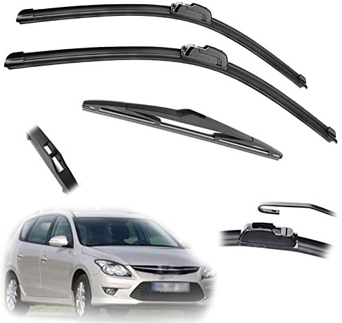 Escobillas limpiaparabrisas Delanteras y traseras de 24 + 18 + 12 para Hyundai I30 FD (2010-2012)
