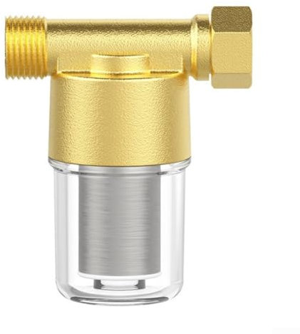 Filtro anticalcare, 1,27 cm, in acciaio inox, filtro per doccia, impurità in acqua, per scaldabagni