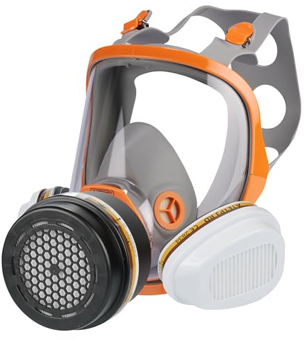 AirGuard Pro® AG700 Atemschutz Set Halbmaske mit AGP3R1 P3 Partikelfilter – EN 140 & EN 143 – Schutz vor Feinstaub, Aerosolen & Partikeln – Gewinde und Bajonettanschluss