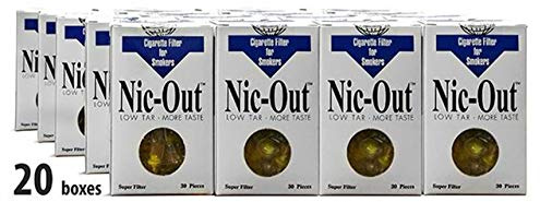 Filtert Zigaretten-Packungen, 20 Stück, NIC-Out, Zen-Röhren, Nic Teer, Roller, weniger Teer und Nikotin (600 Filter)