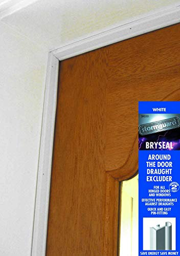 Stormguard Bryseal white around door seal draught excluder weather proofing. Size 4 ×1028 mm and 1 x 914 mm.