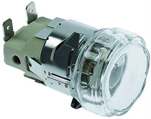 91310185 CUPPONE PIZZA OVEN INTERIOR BULB AND GLASS HIGH TEMP FITTING 230V
