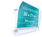 adv-smart Targa Porta Avvisi, Messaggio, Segnaletica, formato A4 orizzontale 30x21 cm, Tasca in plexiglass trasparente fissaggio a parete con distanziatori in acciaio