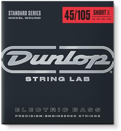 JIM DUNLOP - DBN45105S - Bass-Saiten - Nickel Wound Bass Guitar Short Scale 45-105