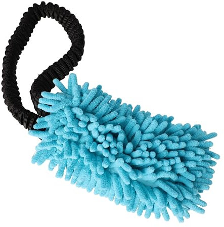 Dingo Hundespielzeug Mop 19 x 7 cm mit Bungee Griff 41 cm Agility Apporte Motivation Spiel mit Hund Training Blau 15672