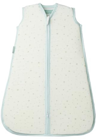 molis&co - Baby Sommerschlafsack - Sommer Baby Schlafsack 0.4 TOG - Neugeborene Babyschlafsack ohne Ärmel - 100% Baumwolle (Oeko-TEX 100), Premium Qualität - Blue Sky (85 cm)
