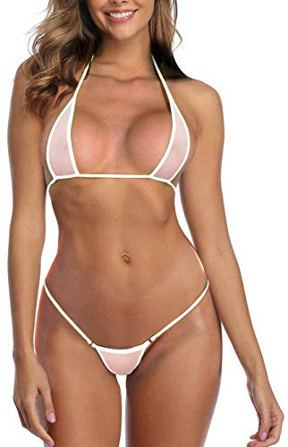 SHERRYLO Micro bikini avec string osé, maillot de bain triangle pour femme, Taille Unique