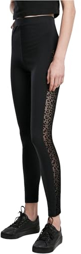 Urban Classics Damen Ladies Flock Lace Stripe Leggings