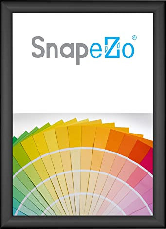 SnapeZo® A3 (42 x 29,7 cm) Schwarz Dokumentrahmen, Alu, Klapprahmen - 25MM Profilbreite