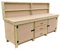 Arbor Garden Solutions Wooden workbench with drawers and double lockable cupboard and back panel - MDF 18mm surface (V.8) (7ft)