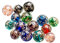 VORCOOL 20 Pièces Perle de Verre en Vrac pour Fabrication de Bijoux LED Lumière en Verre de Murano Perles Européennes Fluorescent Rondelle Spacer Perle Perles DIY Bracelets Colliers 10MM
