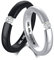 FLHEART Personalisierte Eheringe für Sie und Ihn, Individuell Versprechen Ring Einzeln Kubischer Zirkoniumdioxid Edelstahl Eheringe Set Herren Damen Freund Freundin, Geschenkidee für Geliebte