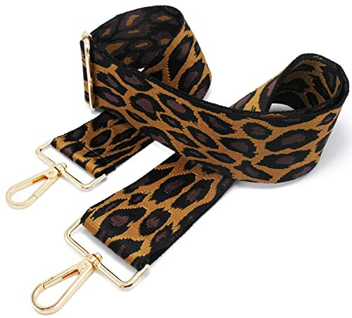 Taschengurt Breit Taschen 5CM Taschenband Schulterriemen Für Taschen Damen Breiter Bunter Längenverstellbarer Taschenriemen Zubehör Shoulder Strap Tragegurt Bag C03 Gold/5cm