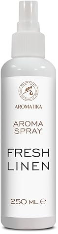 Aromaspray Frische Linen 250 ml - Spray zur Lufterfrischung - Natürlicher Raumduft - Aromatherapie Raumspray - Kissenspray - Wäschespray - Duftspray - Aromaspray - Lufterfriescher
