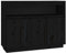 vidaXL Sideboard Schrank Anrichte Beistellschrank Kommode Mehrzweckschrank Standschrank Wohnzimmerschrank Schwarz 104,5x34x80cm Massivholz Kiefer