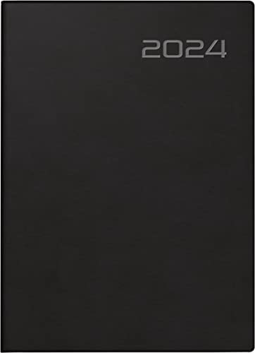 rido/idé Tageskalender Modell Technik III 2024 1 Seite = 1 Tag Blattgröße 10 x 14 cm schwarz