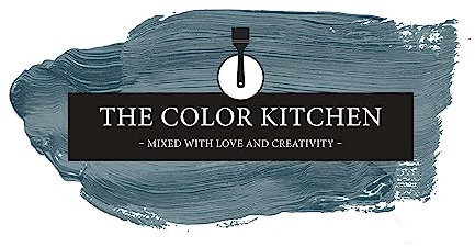 Livingwalls THE COLOR KITCHEN universelle Wandfarbe - Malerfarbe für Wohnräume und Arbeitszimmer - matte Innenfarbe in Blau - 5l Deckfarbe in TCK3011