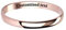Manfnee Personnalisation 6mm Bracelet Manchette Or rose Acier Inoxydable Cadeau Amour Amitié Unisexe
