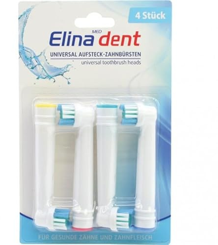 ELINA DENT Universal-Bürstenköpfe, 4 Stück
