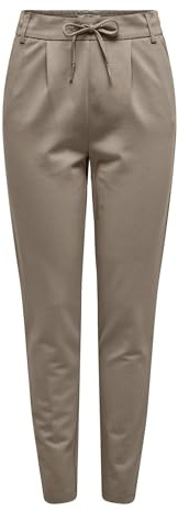 ONLY Damen ONLPOPTRASH Life Easy COL Pant PNT NOOS Trousers 15115847,Fossil,M / 34L